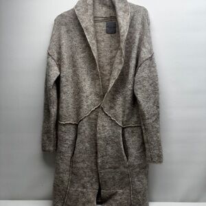 YAYA Women’s Cozy Women's brown cashmere/Wool Blend Coat size M